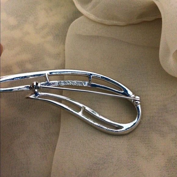 Vintage Sarah Coventry Brooch Pin Silver Marked Nice! - Picture 6 of 15